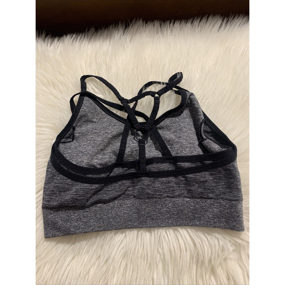 GYMSHARK Small Gray Sports Bra Compression EUC - Picture 4 of 9